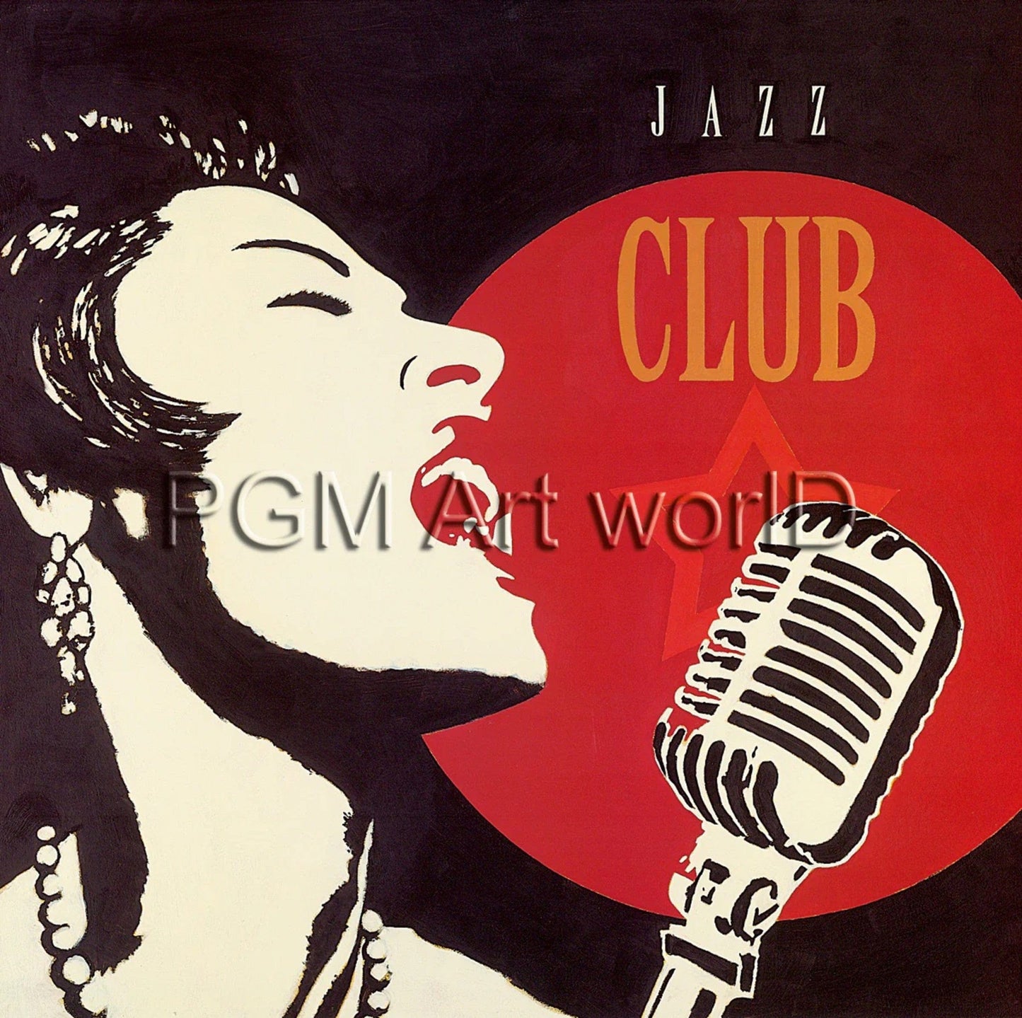 PGM MOF 79 Marco Fabiano Jazz Club Kunstdruk 70x70cm | Posters.nl