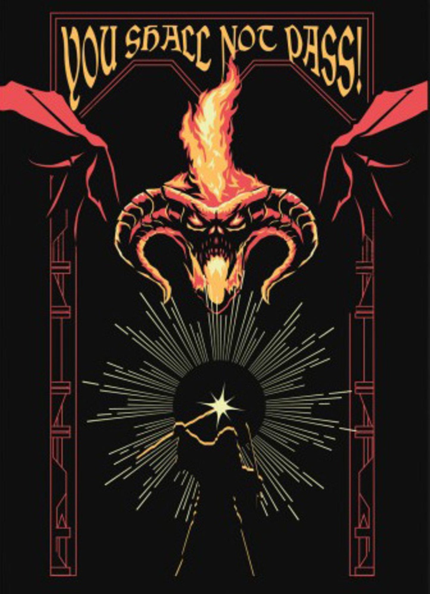 Poster Lord Of The Rings Balrog Glow In The Dark 61x91 5cm Grupo Erik GPEPR011 Glow In The Dark | Posters.nl