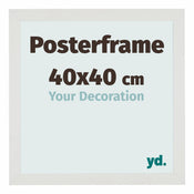 Posterframe 40x40cm Wit Mat MDF Parma Maat | Posters.nl