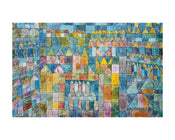 Paul Klee  Tempelviertel von Pert, 1928 Kunstdruk 50x40cm | Posters.nl