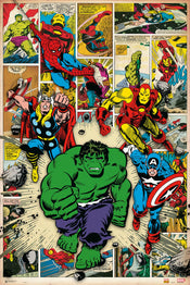 Grupo Erik GPE4786 Marvel Comics Here Come The Heroes Poster 61X91,5cm | Posters.nl
