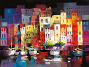 Willem Haenraets  Seaport Town I Kunstdruk 80x60cm | Posters.nl