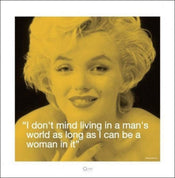 Pyramid Marilyn Monroe iQuote Mans World Kunstdruk 40x40cm | Posters.nl